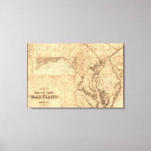 Toile MarylandPanoramic MapMaryland