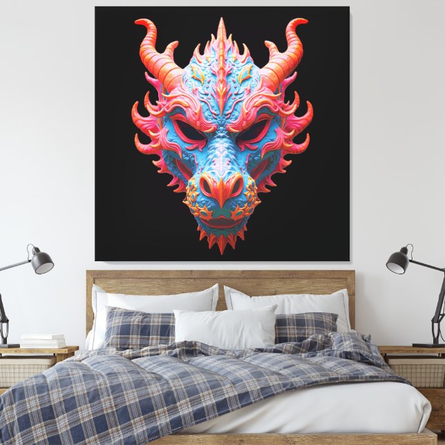 Toile Masque de dragon Aurora (Insitu(Chambre))