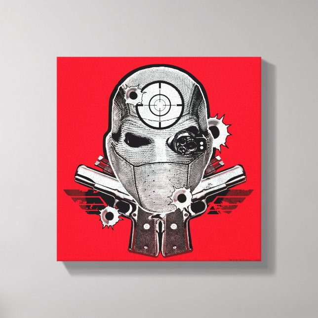 Toile Masque du peloton | Deadshot de suicide et art de (Recto)