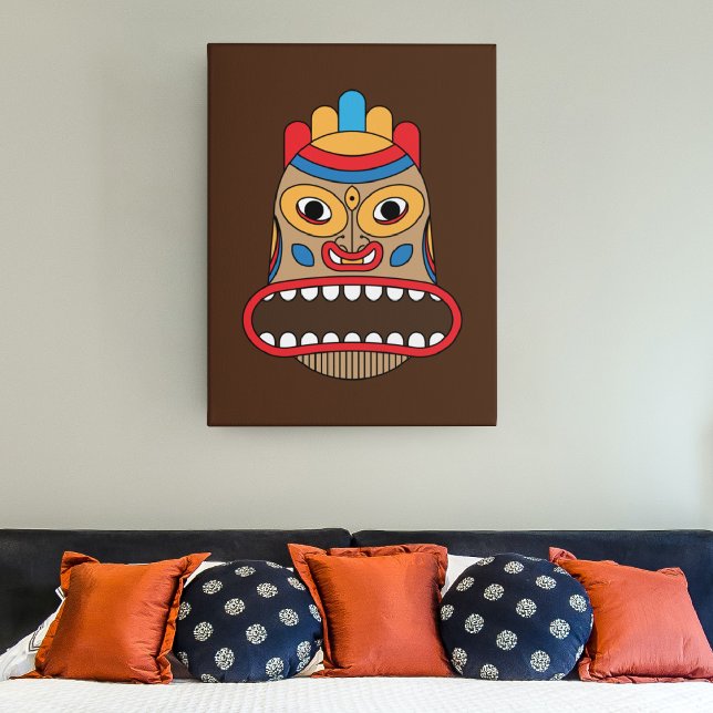Toile Masque Hawaïen Tiki (Créateur téléchargé)