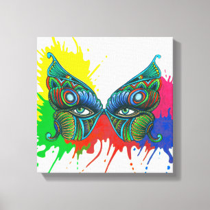 Toile Masque - papillon