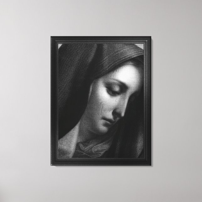 Toile Mater Dolorosa Engraving par Carlo Dolci (Recto)