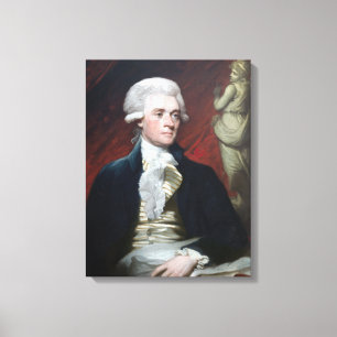 Toile Mather Brown Portrait de Thomas Jefferson