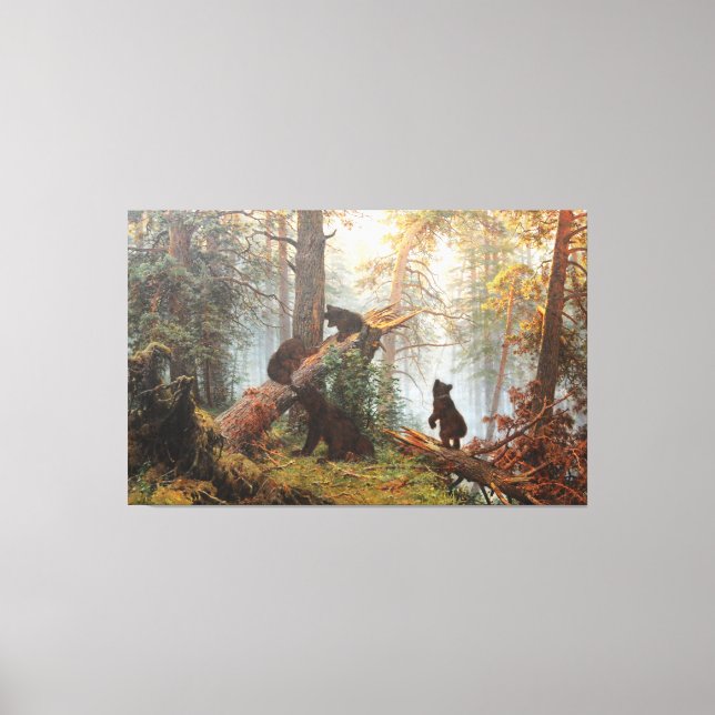 Toile Matin dans une pinède (Recto)