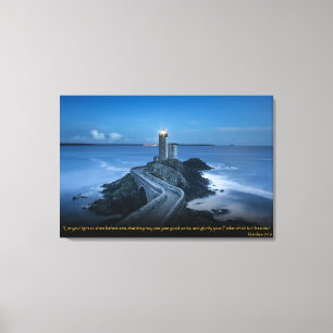 Toile Matthieu 5:16 Bible chrétienne Verse Canvas Art