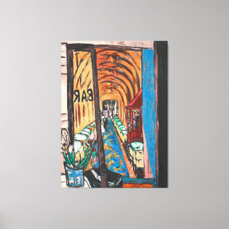 Toile Max Beckmann - Expressionism - Un bar à Paris 1939