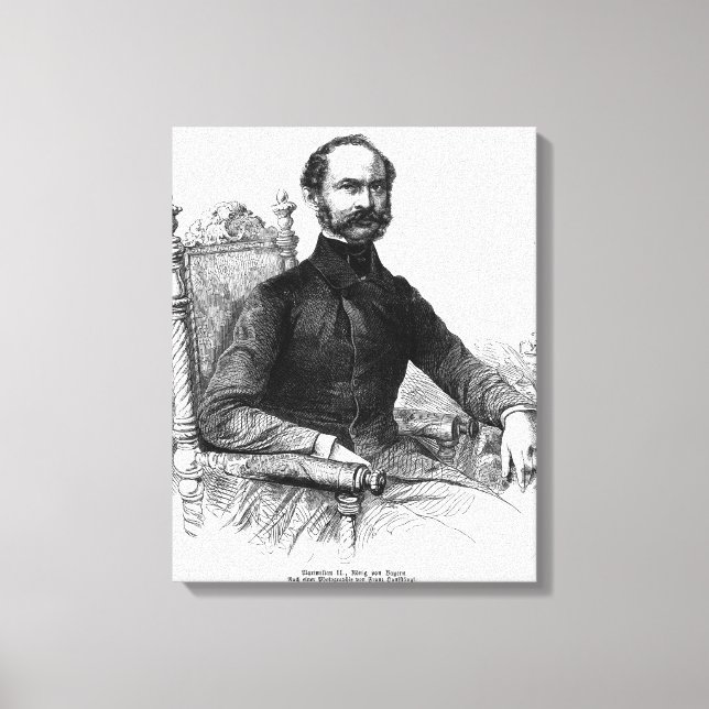 Toile Maximilien II, Roi de Bavière (Recto)