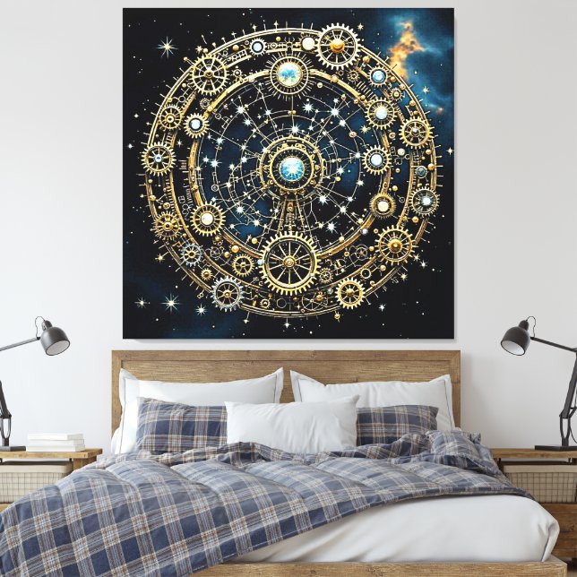 Toile Mécanisme céleste Art cosmique (Insitu(Chambre))