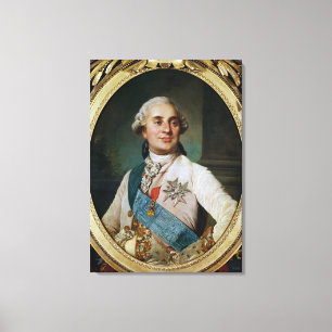 Toile Médaillon de portrait de Louis XVI 1775