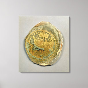 Toile Médaillon dépeignant Jonas et la baleine, romain