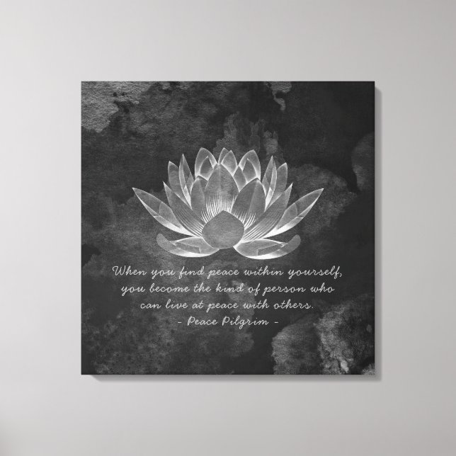 Toile Méditation YOGA Reiki Instructeur Citations Chic L (Recto)