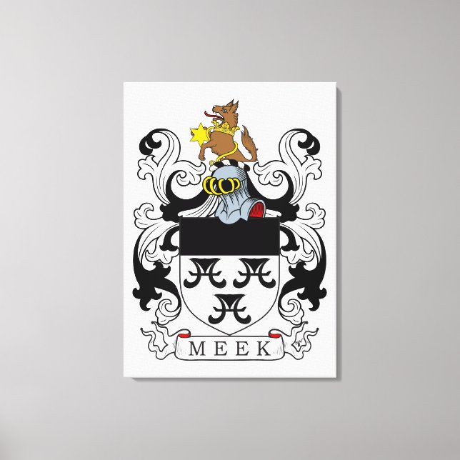 Toile Meek Family Crest (Recto)