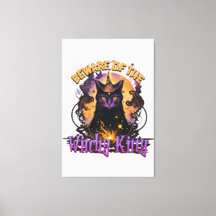 Toile Méfiez-vous de la cuisine Kitty Item pour Hallowee