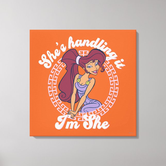 Toile Megara - She's Handling It, I'm She Canvas Print (Recto)