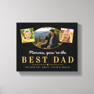 Toile Meilleur Papa Cadeau de la Fête des Pères de la pa