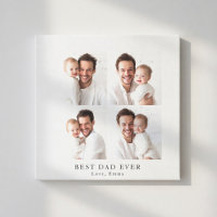 Meilleur Papa du Monde Collage de Photos | Cadeau