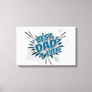 Toile Meilleur papa jamais