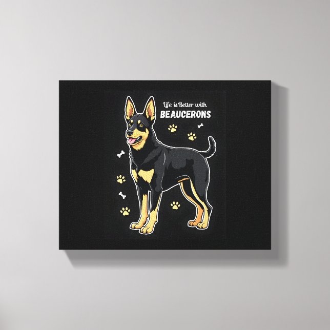 Toile Meilleure vie avec Beauce Sheepdog Débardeur (Recto)