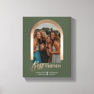Toile Meilleurs Amis BFF Elegant Cadre Arc Garde photo