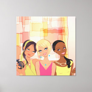 Toile Meilleurs Amis BFF Wrapper Canvas