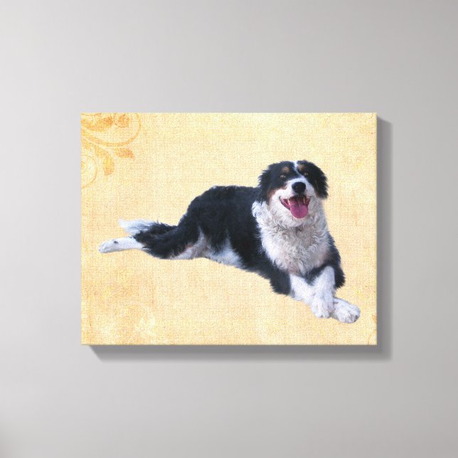 Toile Mélange Collie Bordure (Recto)