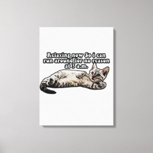 Toile Mème de chat amusant pour les chatons et les propr