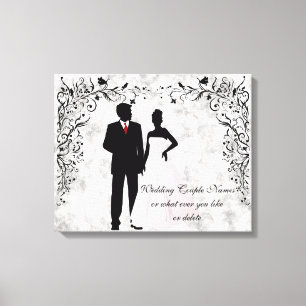 Toile Mémoire mariage ou anniversaire