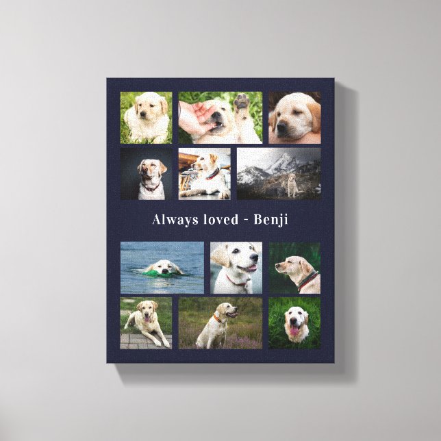 Toile Mémoire pour l'amour des animaux (Recto)