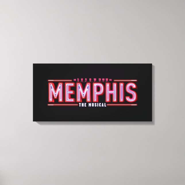 Toile MEMPHIS - Le logo musical (Recto)