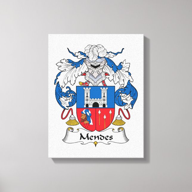 Toile Mendes Family Crest (Recto)