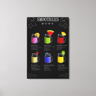 Toile Menu Smoothies