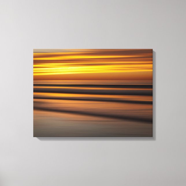 Toile Mer Abstraite au coucher du soleil, CA (Recto)