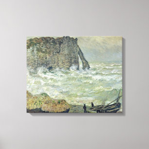 Toile Mer agitée de Claude Monet chez Etretat, 1883