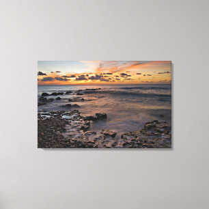 Toile Mer des Caraïbes, îles Caïmans. Ondes de fracassag