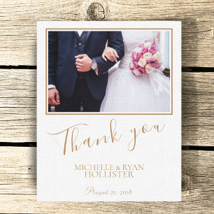 Toile Merci de mariage élégant Photo