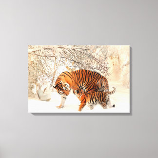 Toile Merci Mum Tiger et Cub