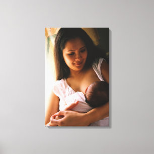 Toile Mère allaitante nouveau-né