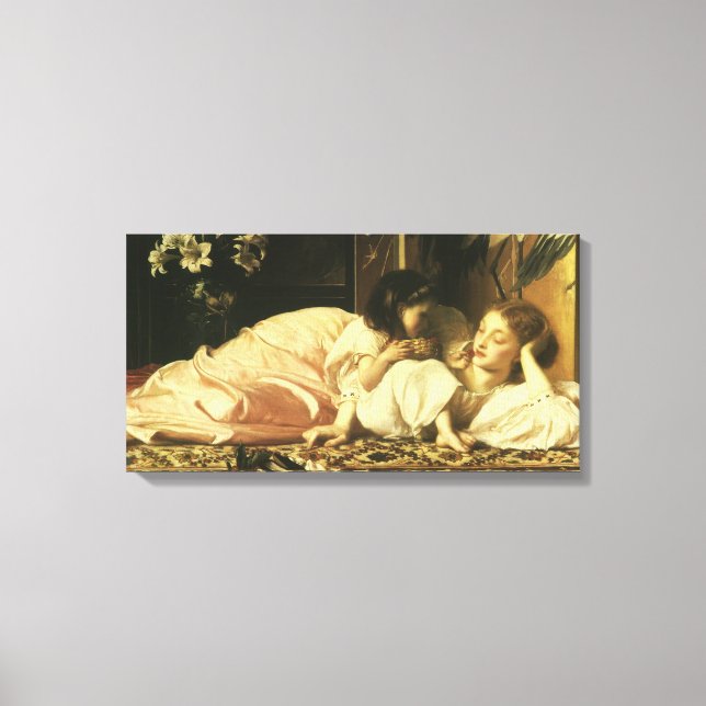 Toile Mère et Enfant (alias Cerises) par Lord Leighton (Recto)