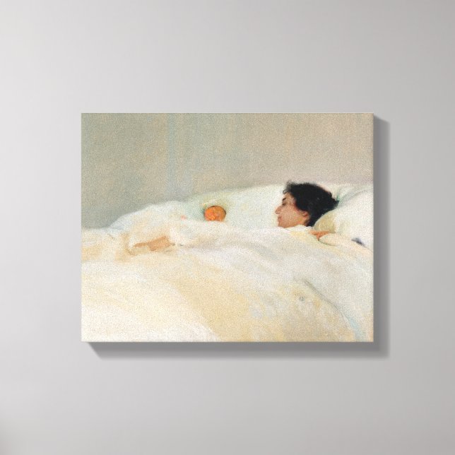 Toile Mère par Joaquin Sorolla Mère et fille en s (Recto)