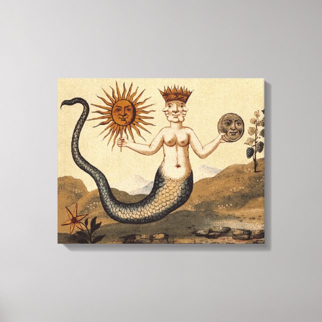 Toile Merman Sun et Moon (Recto)