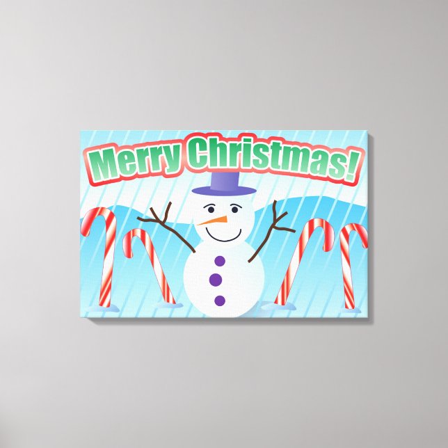 TOILE MERRY CHRISTMAS SNOWMAN (Recto)