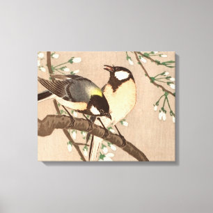 Toile Mésange japonaise asiatique Ohara Koson Oiseau Cha
