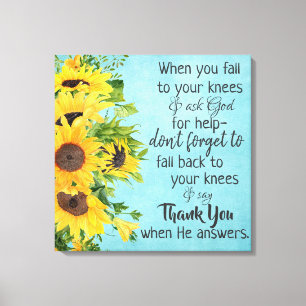 Toile Message de citation chrétienne inspirant