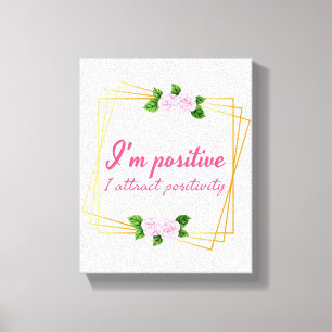 Toile message positif pour l'amour de soi