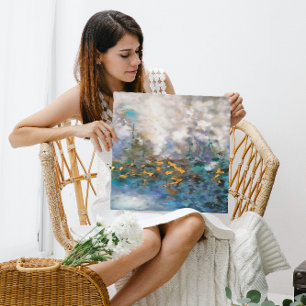 Toile Météo La Tempête Peinture D'Art Abstrait