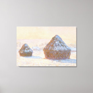 Toile Meules, Effet de Neige, Matin