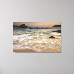 Toile Mexique, Guerrero, Zihuatanejo.  Faire du surf le 