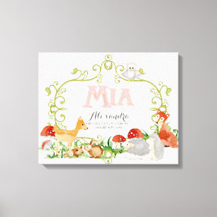 Toile Mia Top 100 Baby Names Girls Newborn Nursery