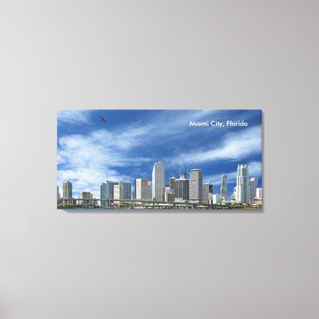 Toile Miami City, Floride (Recto)