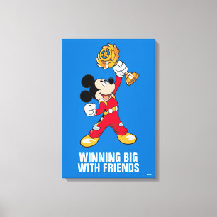Toile Mickey et les Roadster Racers Mickey & Trophée